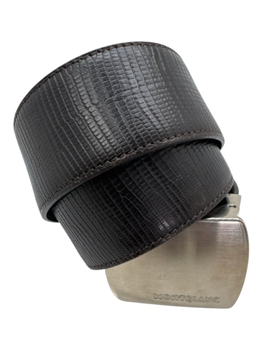 Montblanc AS IS Brown Leather Men's Belt Brown