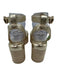 Vince Camuto Shoe Size 7.5 Gold Leather Upper Metallic Knot Detail Sandals Gold / 7.5