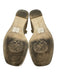 Vince Camuto Shoe Size 7.5 Gold Leather Upper Metallic Knot Detail Sandals Gold / 7.5