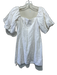 Rhode Size 2 White Linen Short Puff Sleeve Sweetheart Neckline Back Zip Dress White / 2