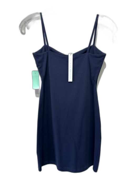 Susana Monaco Size S Navy Blue Nylon Blend Spaghetti Strap Sheath Dress Navy Blue / S