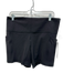 Athleta Size XL Black Nylon Blend Wide Waist Band Side Pockets Paneled Shorts Black / XL