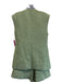Veronica Beard Size 12 Green & White Rayon Blend Sleeveless Vest Short Set Green & White / 12