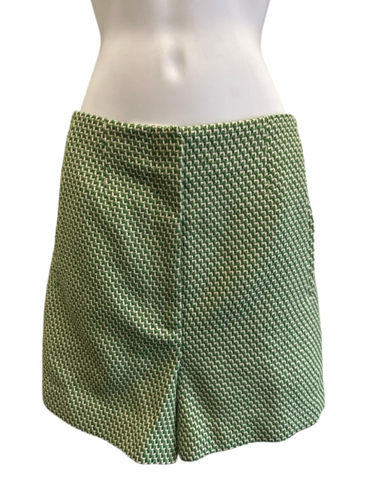 Veronica Beard Size 12 Green & White Rayon Blend Sleeveless Vest Short Set Green & White / 12