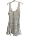 Loveshackfancy Size XL White Viscose Blend Sleeveless Lace Knit U Neck Dress White / XL