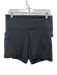 Athleta Size XL Black Nylon Blend Wide Waist Band Side Pockets Paneled Shorts Black / XL