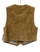 Hunter Bell Size M Tan Brown Leather V Neck Button Front Vest Tan Brown / M