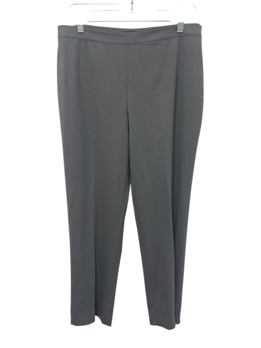Lafayette 148 Size 10 Gray No Fabric Tag Mid Rise Side Zip pleat front Pants Gray / 10