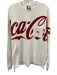 Kith Size S White & Red Cotton Long Sleeve Logo Velvet Detail T Shirt Top White & Red / S