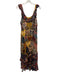 Farm Rio Size M Navy Blue, Orange, Yellow Viscose Sleeveless Scoop Neck Dress Navy Blue, Orange, Yellow / M
