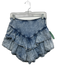 Mother Size 27 Acid Wash Cotton Tiered V Waist Mini Skirt Acid Wash / 27