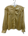 Koch Size XS yellow, white, red Polyester Metallic Ruffle Detail Button Down Top yellow, white, red / XS