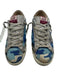 Golden Goose Shoe Size 38 Blue, Silver, White Leather Glitter Camo Sneakers Blue, Silver, White / 38