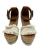 See By Chloe Shoe Size 37 Beige & Brown Leather Upper Raffia Fringe Wedges Beige & Brown / 37
