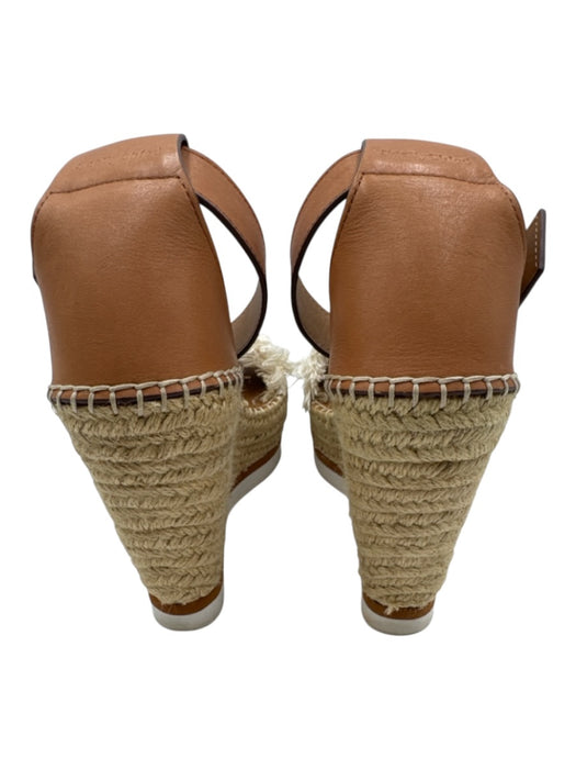 See By Chloe Shoe Size 37 Beige & Brown Leather Upper Raffia Fringe Wedges Beige & Brown / 37