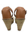 See By Chloe Shoe Size 37 Beige & Brown Leather Upper Raffia Fringe Wedges Beige & Brown / 37