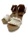 See By Chloe Shoe Size 37 Beige & Brown Leather Upper Raffia Fringe Wedges Beige & Brown / 37