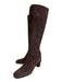 Stuart Weitzman Shoe Size 7 Dark Brown Leather Upper Suede Square Toe Boots Dark Brown / 7