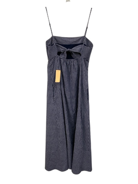 La Ligne Size XS Navy Blue & White Cotton Blend Spaghetti Strap Dress Navy Blue & White / XS