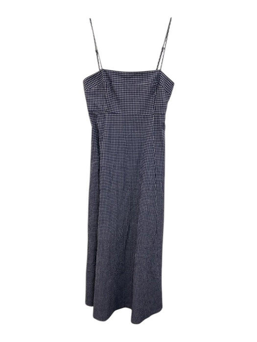 La Ligne Size XS Navy Blue & White Cotton Blend Spaghetti Strap Dress Navy Blue & White / XS