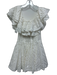 Charo Ruiz Ibiza Size S White Cotton Blend Eyelet Lace Off Shoulder Dress White / S