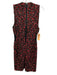 Alice + Olivia Size 4 Red & Black Nylon Blend Sleeveless Fully Beaded Dress Red & Black / 4