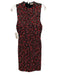 Alice + Olivia Size 4 Red & Black Nylon Blend Sleeveless Fully Beaded Dress Red & Black / 4