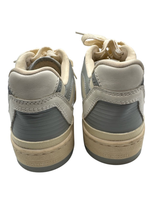 Golden Goose Shoe Size 36 Gray & White Leather Upper Round Toe Star Sneakers Gray & White / 36