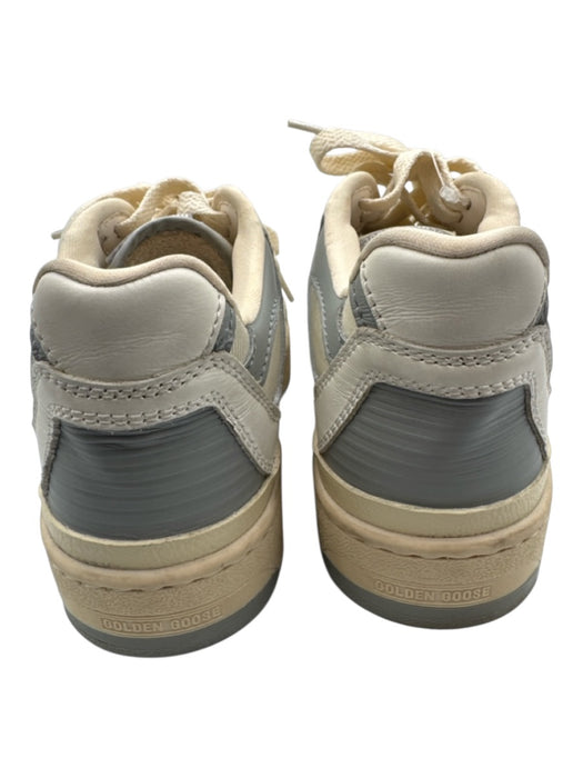 Golden Goose Shoe Size 36 Gray & White Leather Upper Round Toe Star Sneakers Gray & White / 36