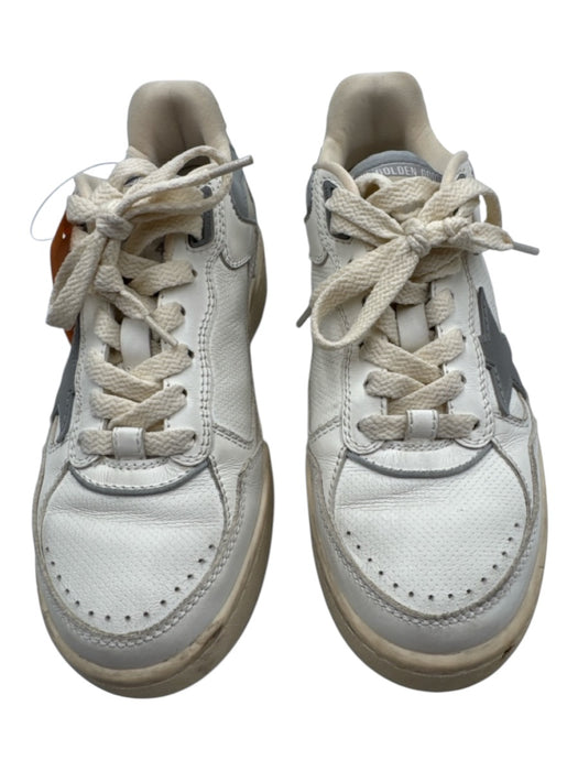 Golden Goose Shoe Size 36 Gray & White Leather Upper Round Toe Star Sneakers Gray & White / 36