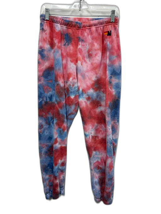 Aviator Nation Size M Red, White, Blue Cotton Blend Tie Dye Jogger Pants Red, White, Blue / M