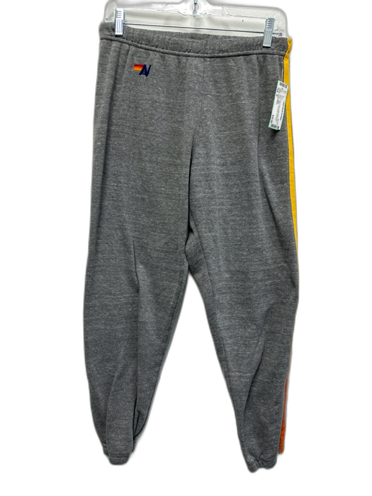 Aviator Nation Size M Gray & multi Cotton Blend Side Stripe Jogger Pants Gray & multi / M