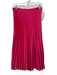 J. Crew Size XS Fuchsia Polyester Elastic Waist Accordion Pleat Midi Skirt Fuchsia / XS