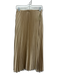 House of Harlow Size XS Beige Polyester Elastic Waist Accordion Pleat Midi Skirt Beige / XS