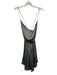 Indah Size XS Slate Gray Viscose Spaghetti Strap Open Back A Line Mini Dress Slate Gray / XS