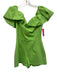 Elliatt Size XS Lime Green Viscose Blend Off Shoulder Balloon Sleeve Romper Lime Green / XS