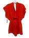 Zara Size S Red Cap Sleeve V Neck Elastic Waist Romper Red / S