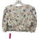 Zara Size S White, Purple, Green Cotton 3/4 Balloon Sleeve Floral Skirt Set White, Purple, Green / S