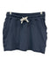 Erin Gray Size XS Navy Blue Cotton Drawstring Waist Ribbed Mini Skort Skirt Navy Blue / XS