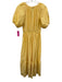 Moon River Size XS Pale Yellow Cotton Short Balloon Sleeve Eyelet Detail Dress Pale Yellow / XS