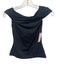 Aritzia Size S Black Nylon Off Shoulder Fold Detail Top Black / S