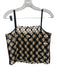 H&M Size S Black & Tan Polyester Spaghetti Strap Crochet Unlined Skirt Set Black & Tan / S