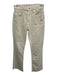 Citizens of Humanity Size 25 Beige Cotton High Rise Raw Hem Straight Leg Jeans Beige / 25