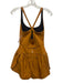 FP Movement Size S Rust Orange Polymide Blend Criss Cross Straps Romper Rust Orange / S