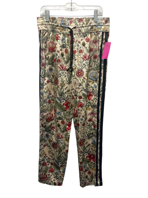 Mother Size S White & Multi Cotton Blend Drawstring Waist Floral Pants White & Multi / S