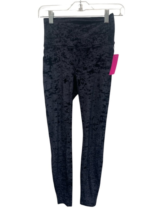 Lululemon Size 4 Black Nylon Blend High Rise Crushed Velvet Full Length Leggings Black / 4