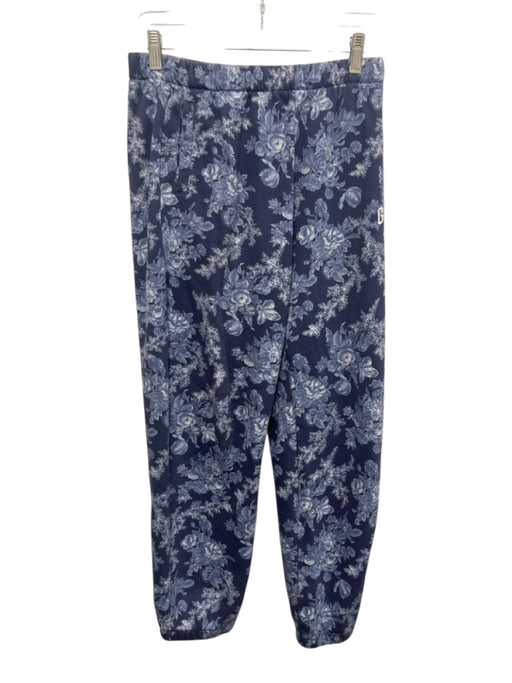 GAP X Love Shack Fancy Size XL Navy & Blue Cotton Blend Elastic Waist Sweatpants Navy & Blue / XL