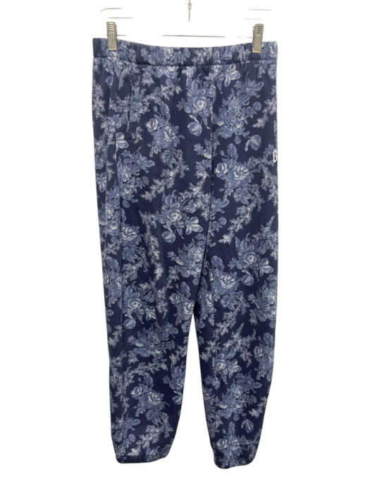 GAP X Love Shack Fancy Size XL Navy & Blue Cotton Blend Elastic Waist Sweatpants Navy & Blue / XL