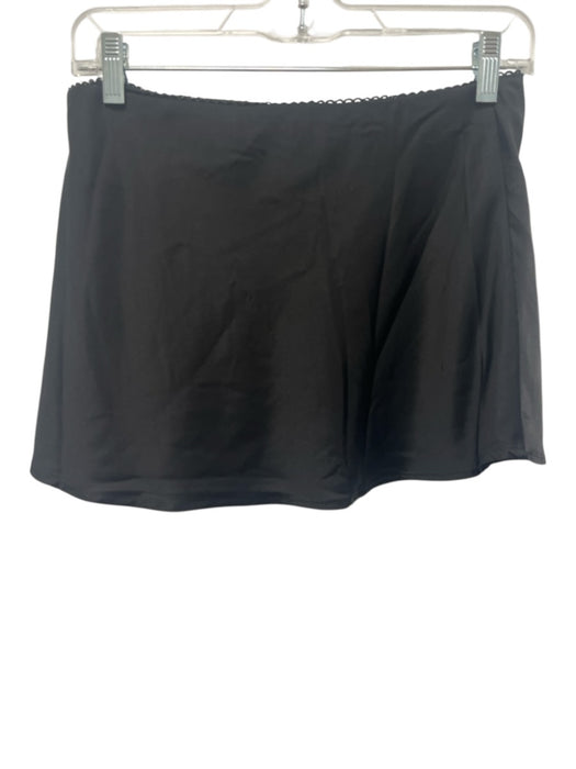 Peppermayo Size XS Black Polyester Side Zip scallop trim Mini Skirt Black / XS