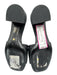 Stuart Weitzman Shoe Size 6 Black Leather Square Toe Block Heel Mules Black / 6